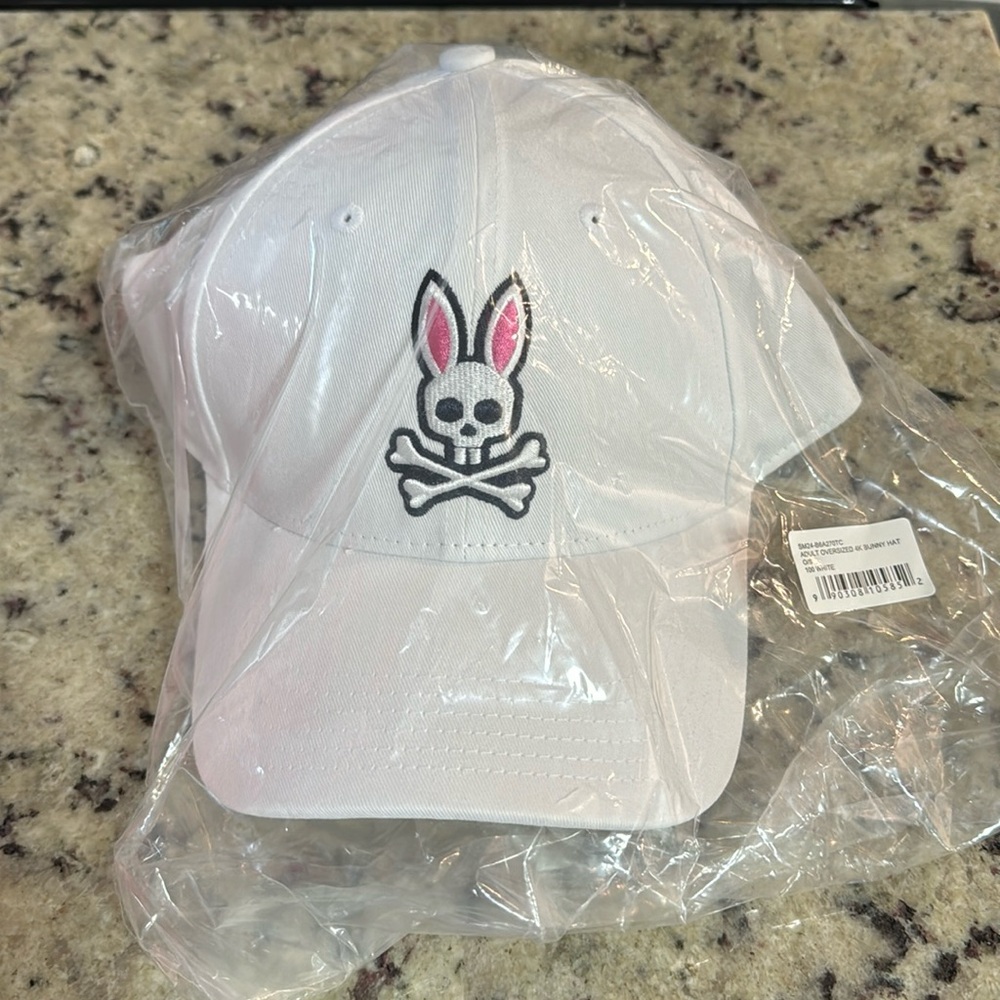 Psycho Bunny White Baseball Hat
